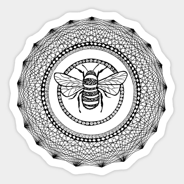 Bee Hive Geometric Sticker by NorthAnima